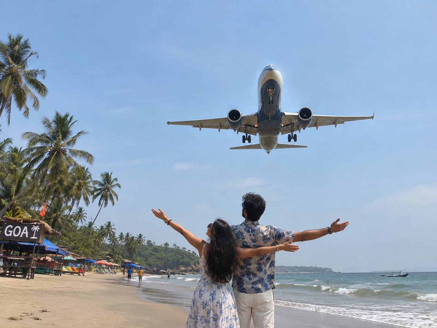 A couple Enjoying Tour in Goa